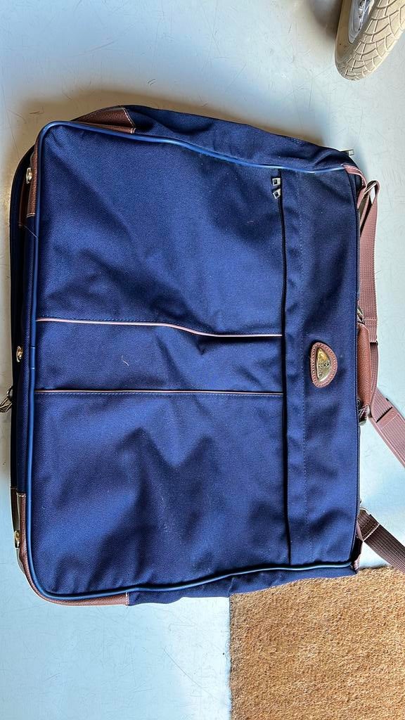 Samsonite tas voor een pak/jurk, Ophalen of Verzenden, Zo goed als nieuw, Blauw, 30 cm of meer