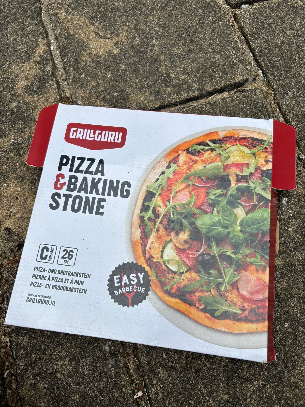 Grill Guru Plate Setter & Pizza Steen en schep, Ophalen, Zo goed als nieuw