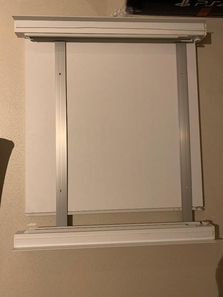 Tussenstuk wasmachine-droger met uitschuifbaar mdf werkblad, Ophalen, Zo goed als nieuw