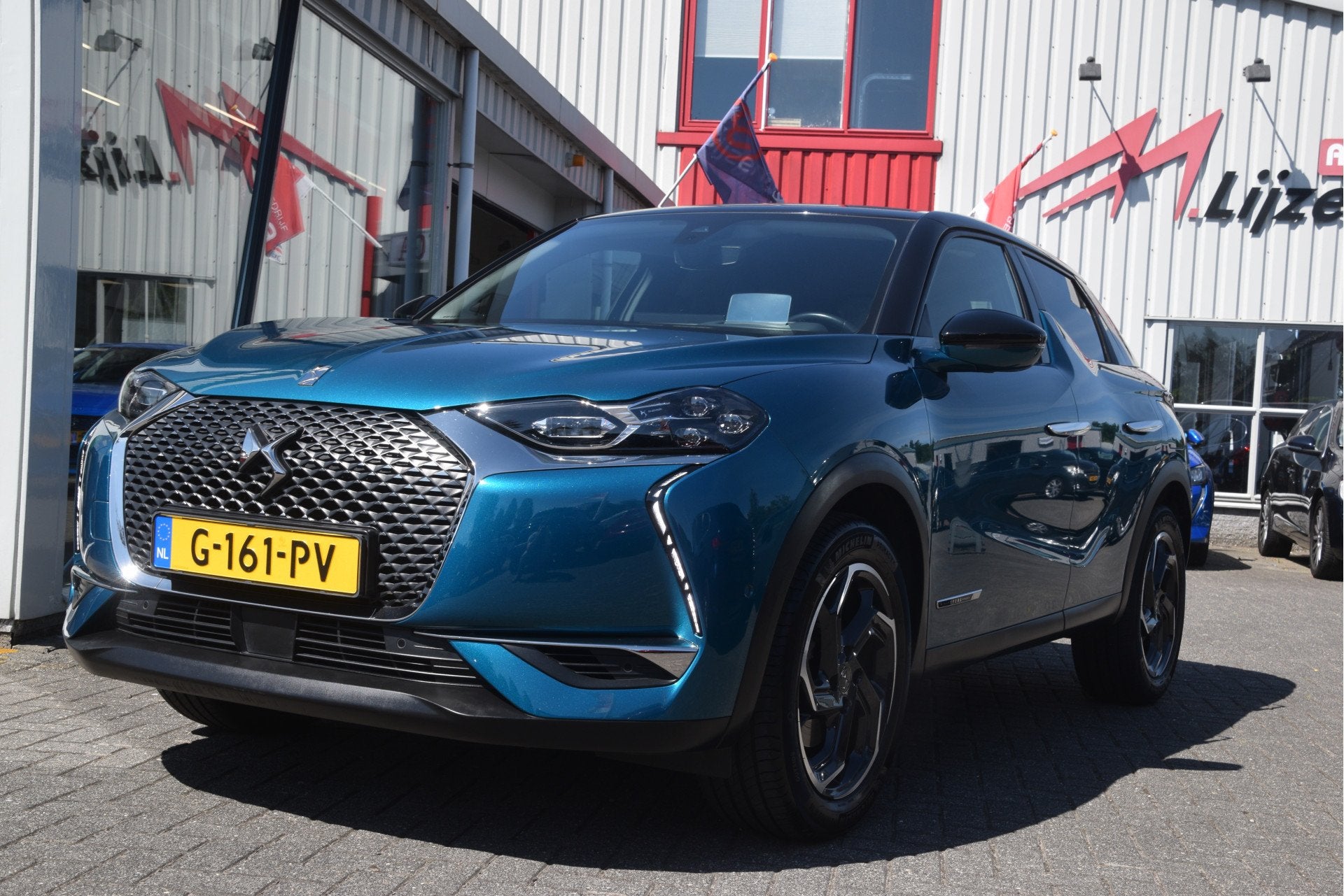 DS DS 3 Crossback 1.2 PureTech La Premiere Carplay | LED | C, Auto's, DS, Gebruikt, 1199 cc, Met garantie (alle), Blauw