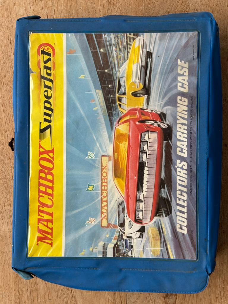 Matchbox superfast koffertje met autootjes, Ophalen of Verzenden, Gebruikt