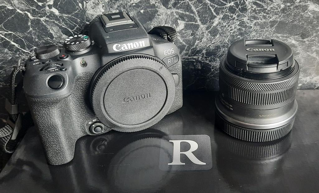 Canon EOS R10 body + lens Rf-s 18-45, complete systeemcamera, Audio, Tv en Foto, Fotocamera's Digitaal, Spiegelreflex, Canon, Nieuw