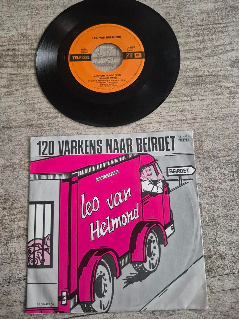 Leo van Helmond - 120 varkens naar beiroet- varkenstango, Cd's en Dvd's, Vinyl | Nederlandstalig, Ophalen of Verzenden, Zo goed als nieuw