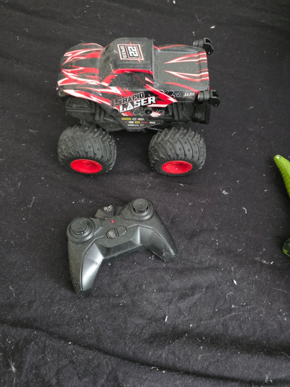 RC Rapid Laser Monster Truck met afstandsbediening, Elektro, Gebruikt, Auto offroad, Ophalen of Verzenden