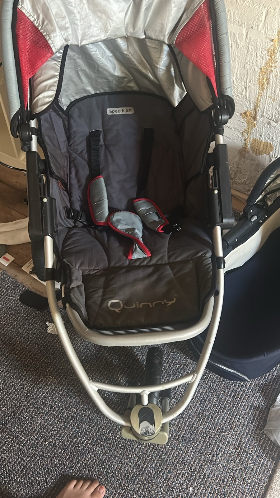 Kinderwagen compleet ook maxi coosi, Kinderwagen, Gebruikt, Luchtbanden, Quinny