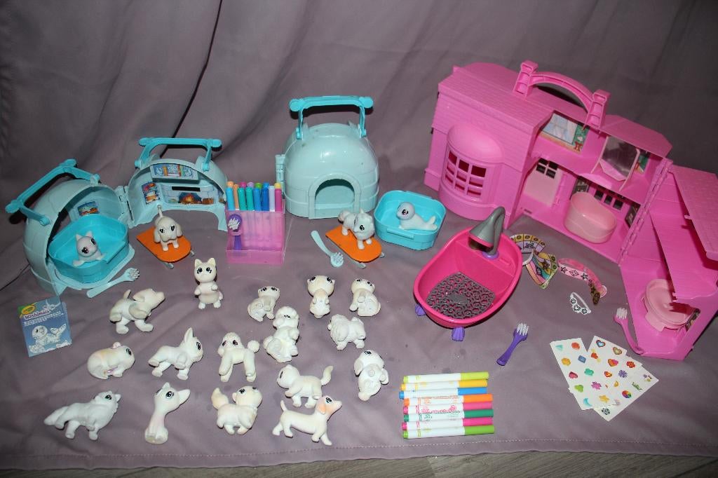 4 sets van Crayola Washimals - 20 dieren, Ophalen of Verzenden, Gebruikt, Knutselen