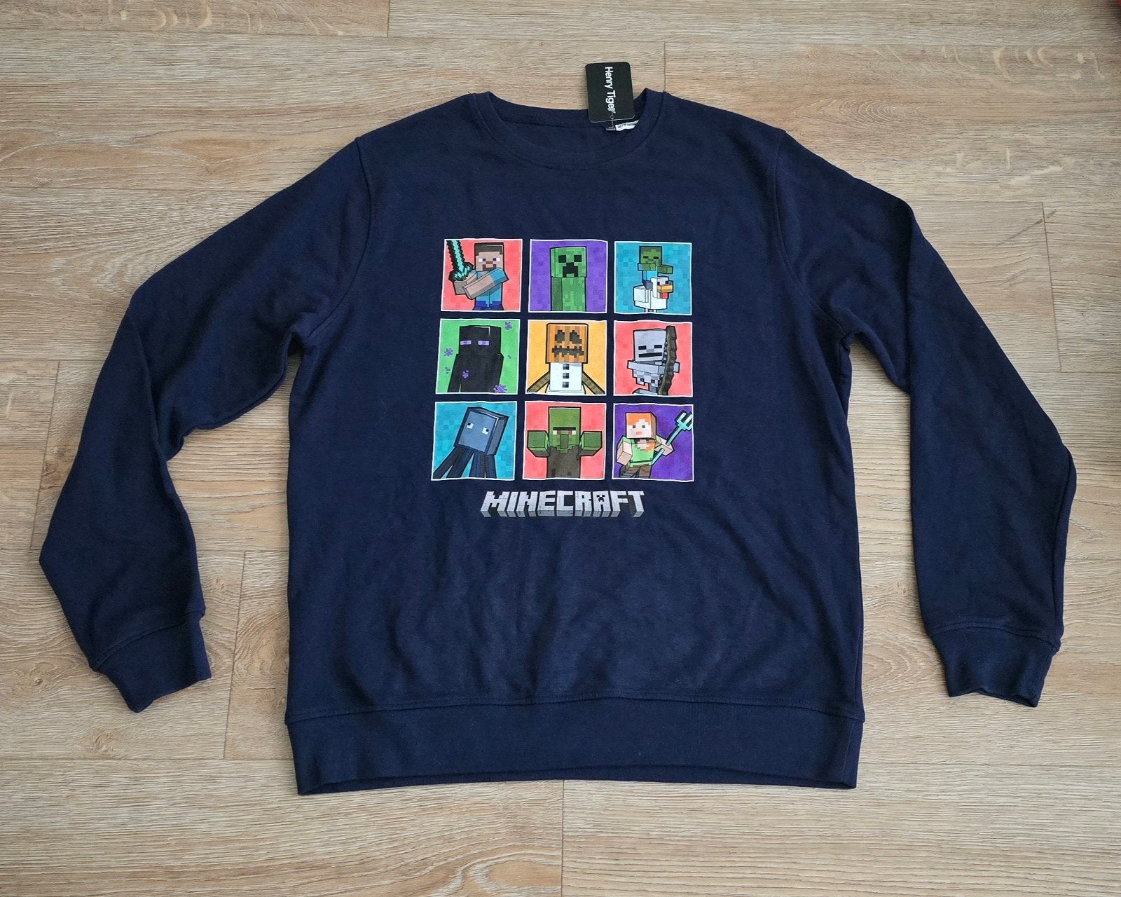 Nieuwe Henry Tiger Minecraft sweater XL, Blauw, Ophalen of Verzenden, Henry Tiger, Maat 56/58 (XL)