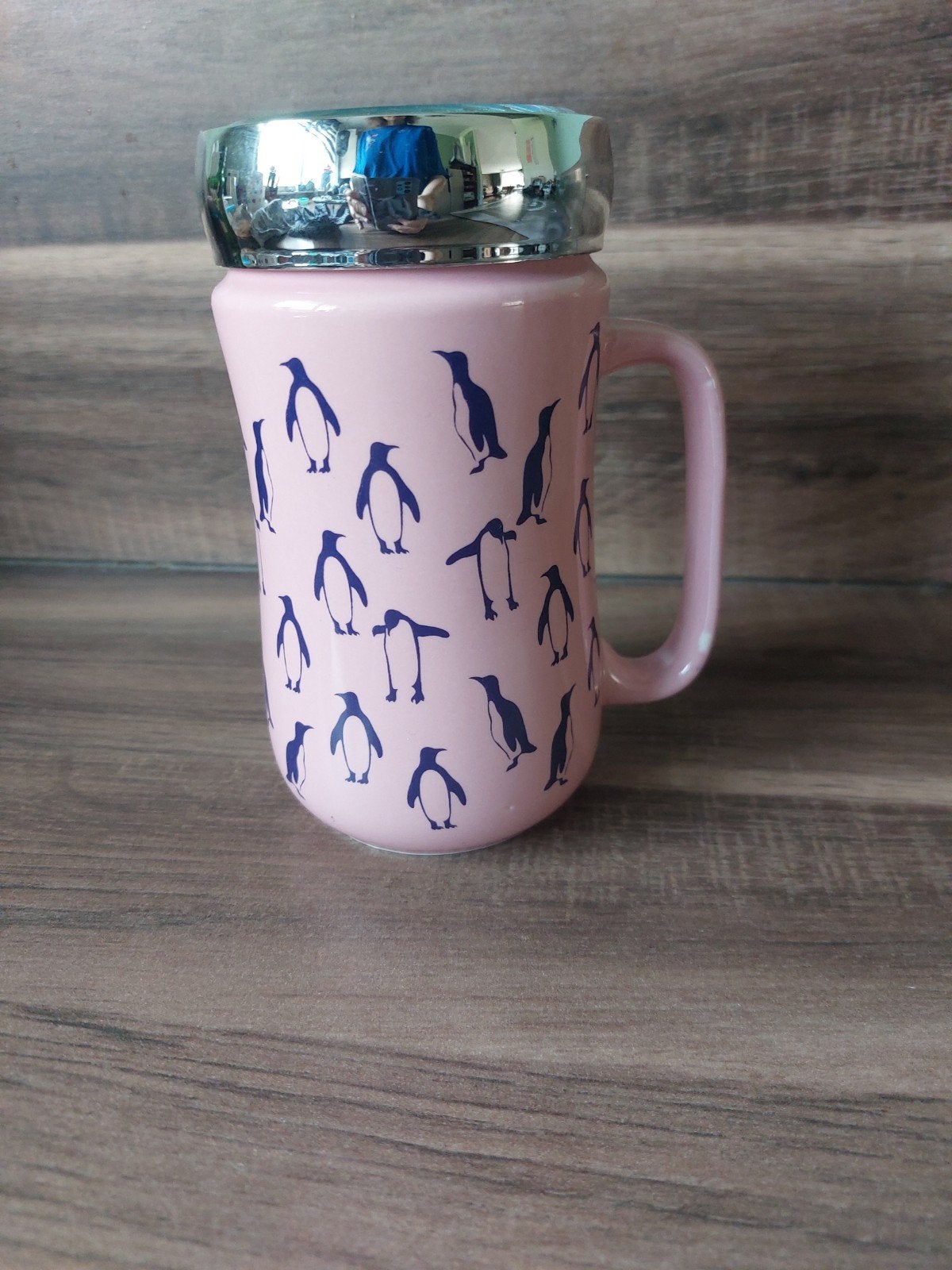 Prachtige onderweg beker met pinguïns Nieuw, Ophalen of Verzenden, Nieuw, Overige stijlen, Kop(pen) en/of Schotel(s)