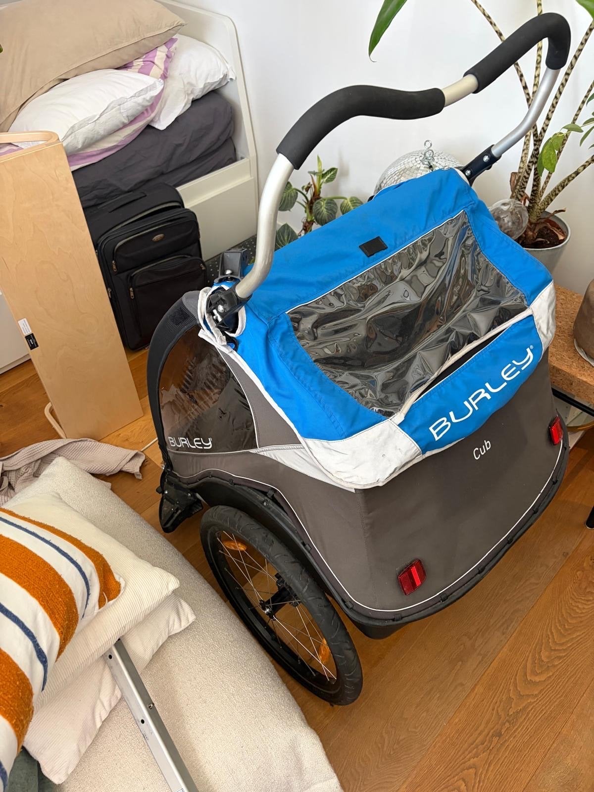Burley Cub double fietskar voor 2 kinderen, Ophalen of Verzenden, Zo goed als nieuw, Kinderkar, 40 tot 60 kg