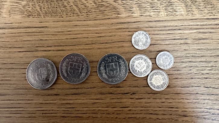 Schweizer Franken 16,30 CHF munten, Postzegels en Munten, Munten | Europa | Euromunten, Ophalen of Verzenden, 2 euro
