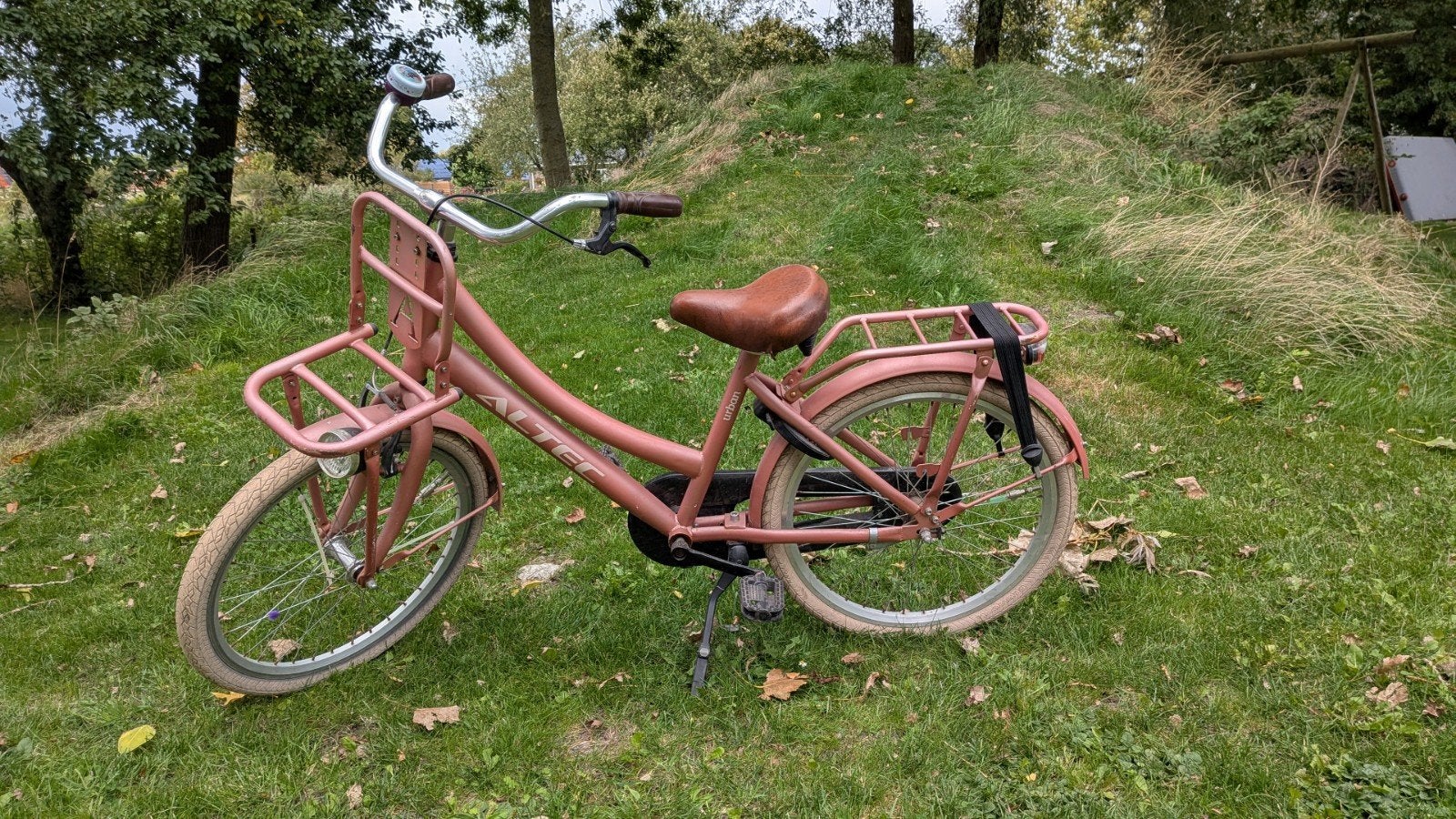 Meisjesfiets 22 inch roze, Fietsen en Brommers, Terugtraprem, 22 inch, Gebruikt, Ophalen