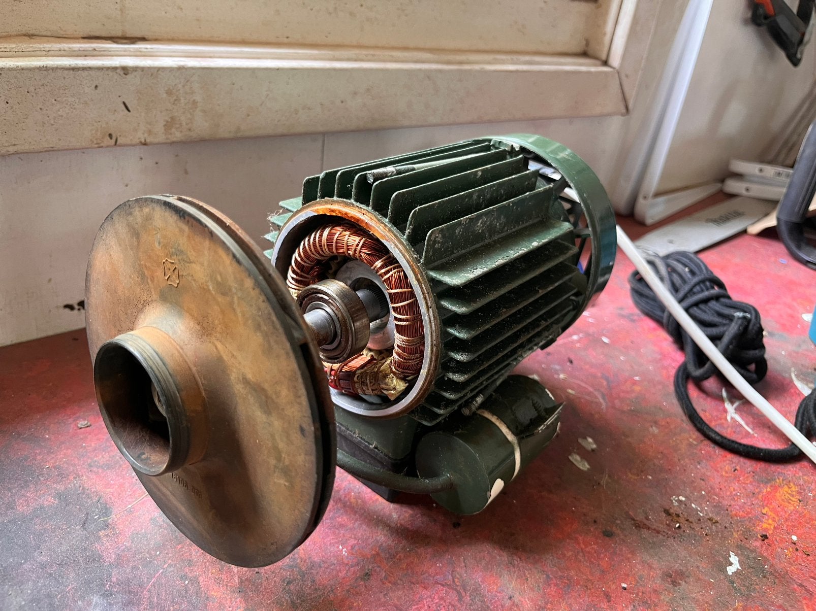DAB 81 motor en pomphuis, Ophalen, Gebruikt, Beregeningspomp