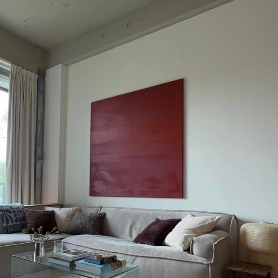 160x160 cm Olieverf op canvas schilderij, Ophalen