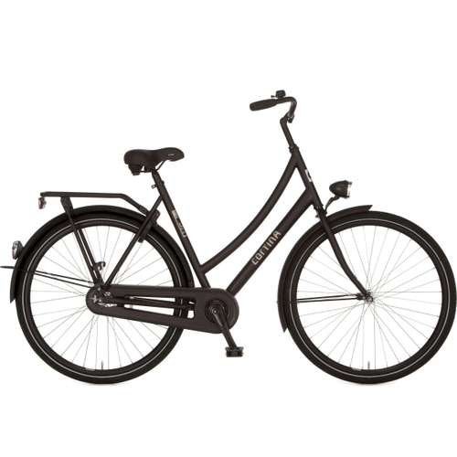 Cortina U1 Dames Black Matt 53cm, Terugtraprem, 53 tot 56 cm, -, -