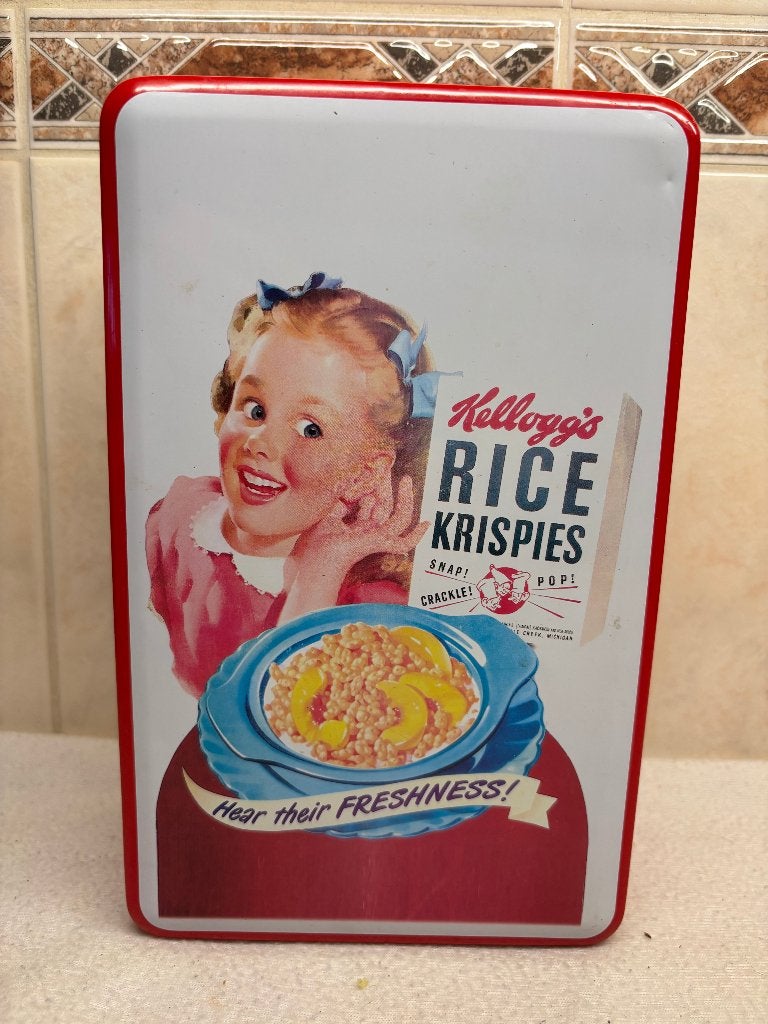 Blikken Trommel Kellogg's Rice Krispies, Ophalen of Verzenden