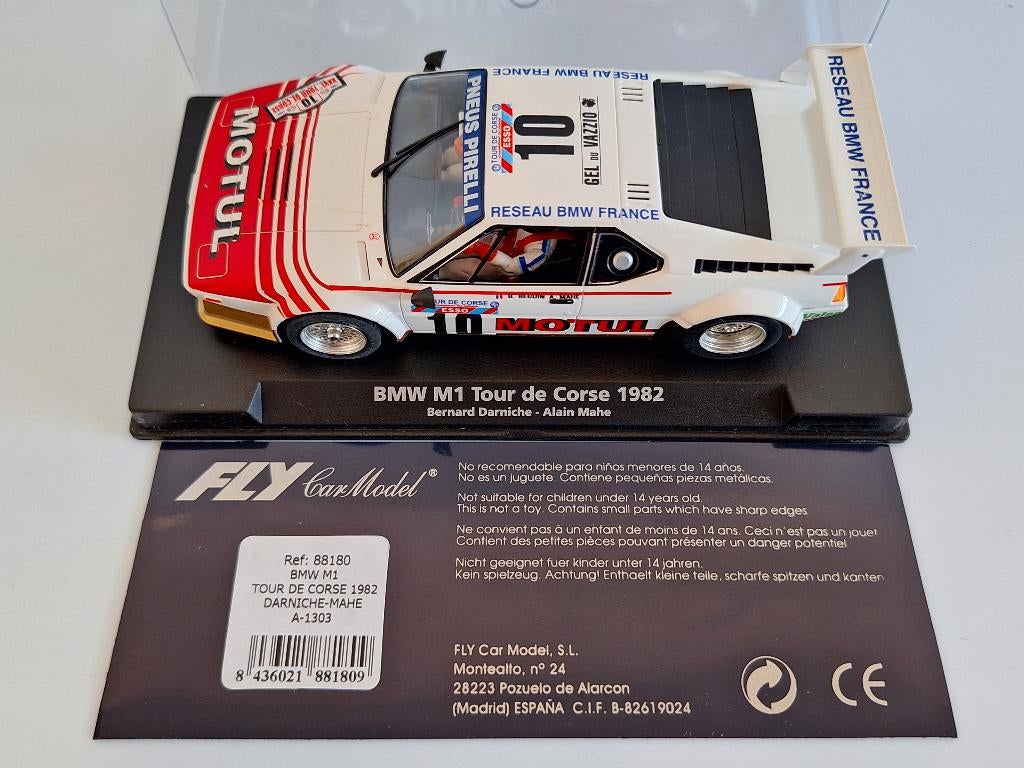 FLY 88180 BMW M1 Tour De Corse 1982 Darniche/Mahe A-1303, Overige merken, Racebaan, Fly, Nieuw