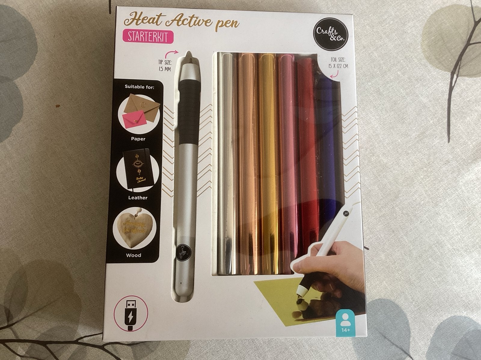 Heat Active Pen Starterkit - Crafts & Co. Foliepen, Hobby en Vrije tijd, Knutselen, Overige thema's, Nieuw, Meerkleurig, Ophalen of Verzenden