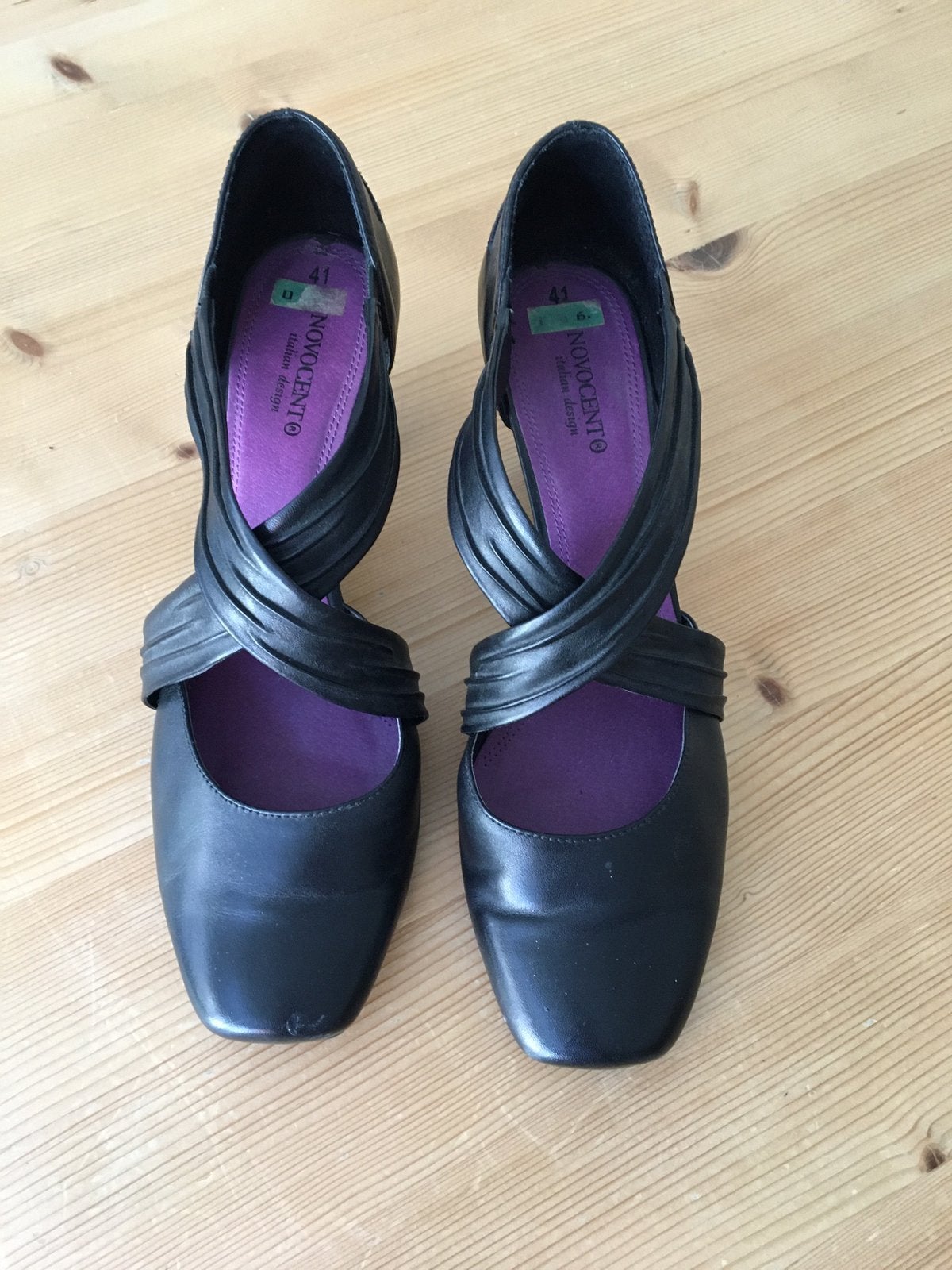 Zwart leren pumps maat 41, Ophalen, Zo goed als nieuw, Zwart