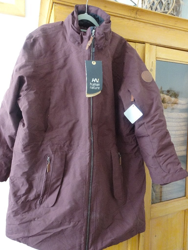 ANWB Human nature outdoor winterjas maat 52/54/56, Kleding | Dames, Ophalen of Verzenden, Nieuw, Paars, Jas of Mantel