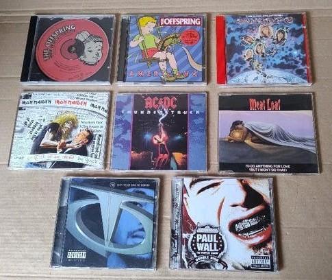8 Rock & Hiphop CD's Iron Maiden, ACDC, Offspring, Paul Wall, Ophalen of Verzenden, Zo goed als nieuw, Poprock