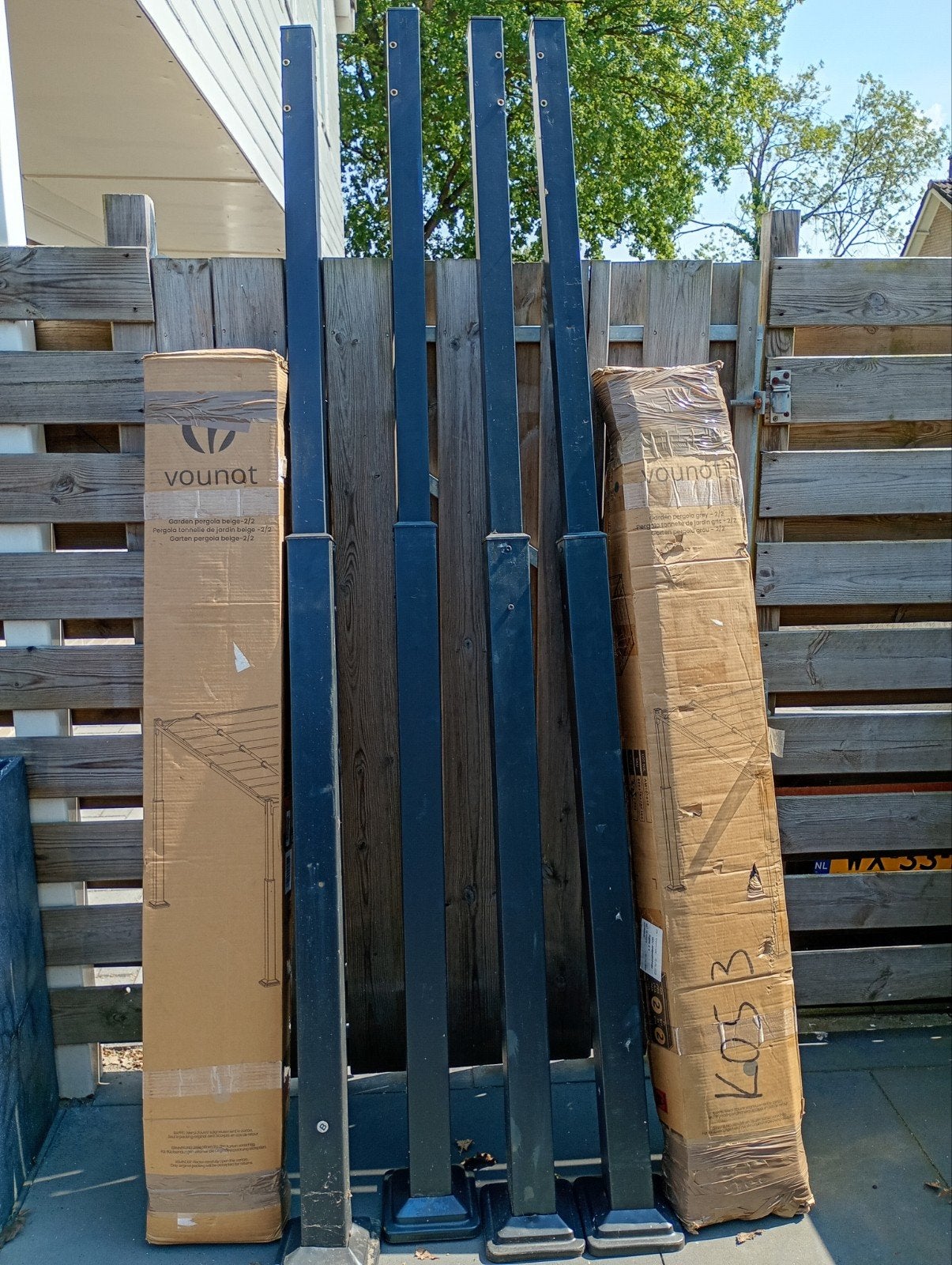 ZGAN Vournot pergola zwart, Ophalen, Zo goed als nieuw, Tuinpaviljoen