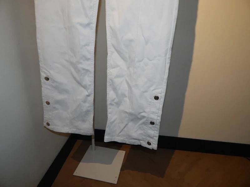 Studio Anneloes wide fit witte voorjaars broek knopen S, Studio Anneloes, Verzenden, Wit, Zo goed als nieuw