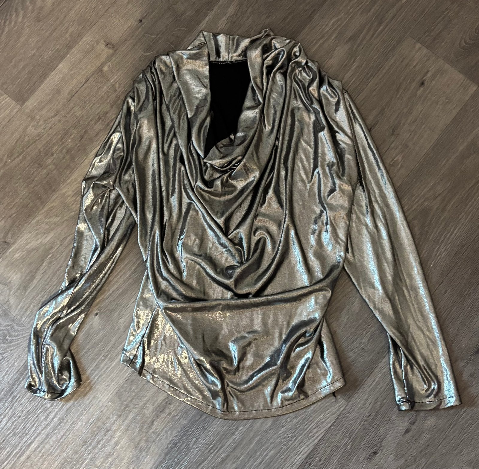 Zilveren waterval top, Kleding | Dames, Tops, Overige kleuren, Ophalen of Verzenden, Zo goed als nieuw, Maat 36 (S)