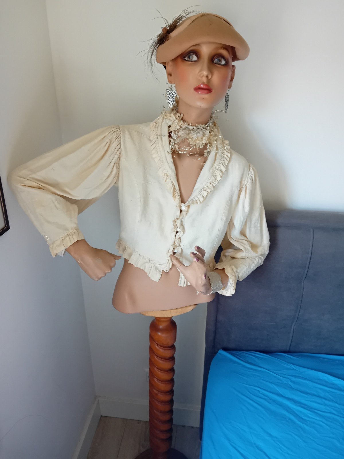 Vintage Mannequin Bovenlichaam - Decoratief Display, Verzamelen, Poppen, Ophalen, Gebruikt, Overige typen