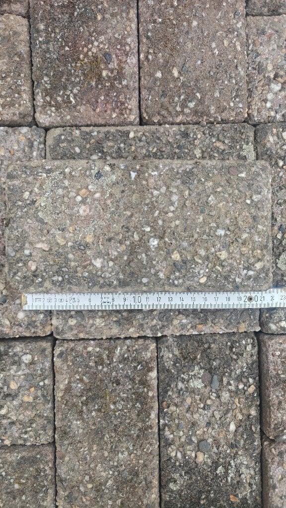 Betonklinkers 20 m2, Tuin en Terras, Tegels en Klinkers, Ophalen, Gebruikt, Klinkers, 10 m² of meer