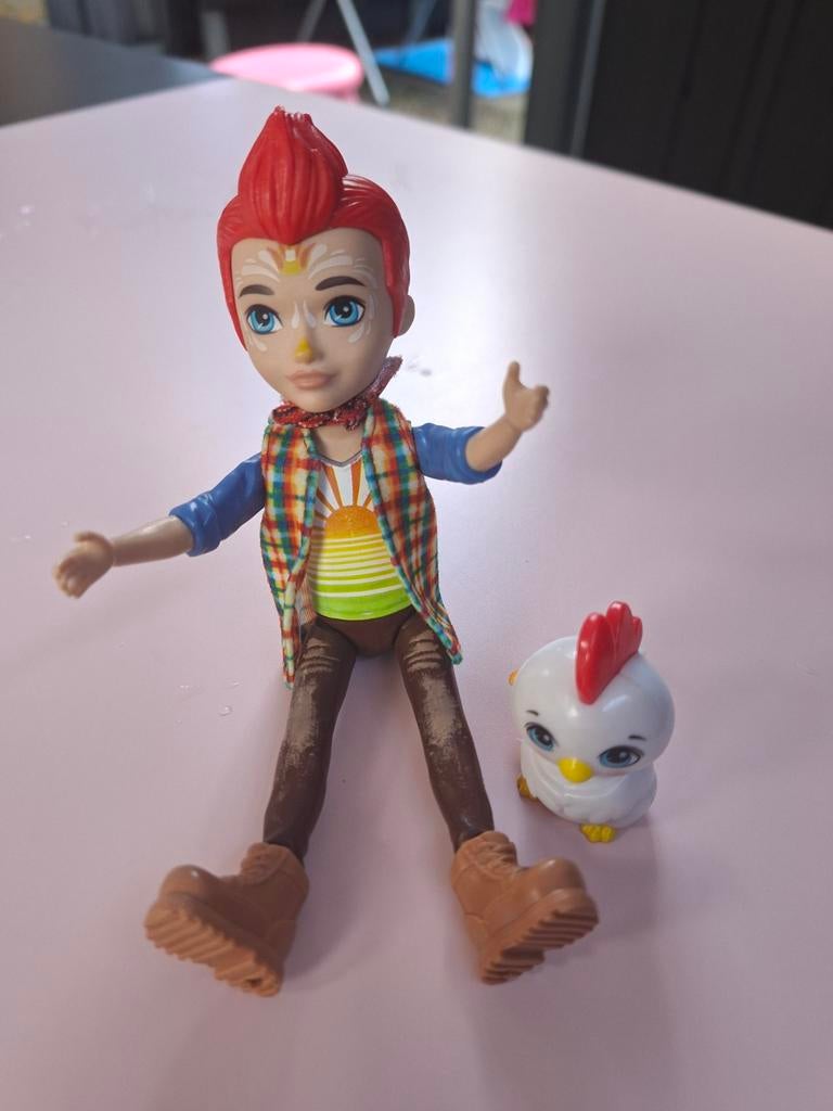 Enchantimals Baxley Bear pop met kipje, Ophalen of Verzenden, Zo goed als nieuw, Jongen of Meisje