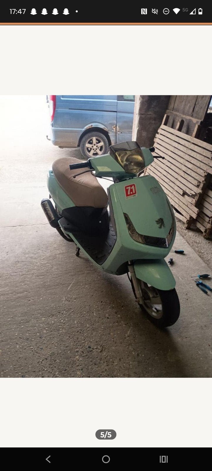 70cc peugeot vivacity, Fietsen en Brommers, Brommers | Peugeot, Zo goed als nieuw, Overige modellen, Maximaal 45 km/u, Ophalen