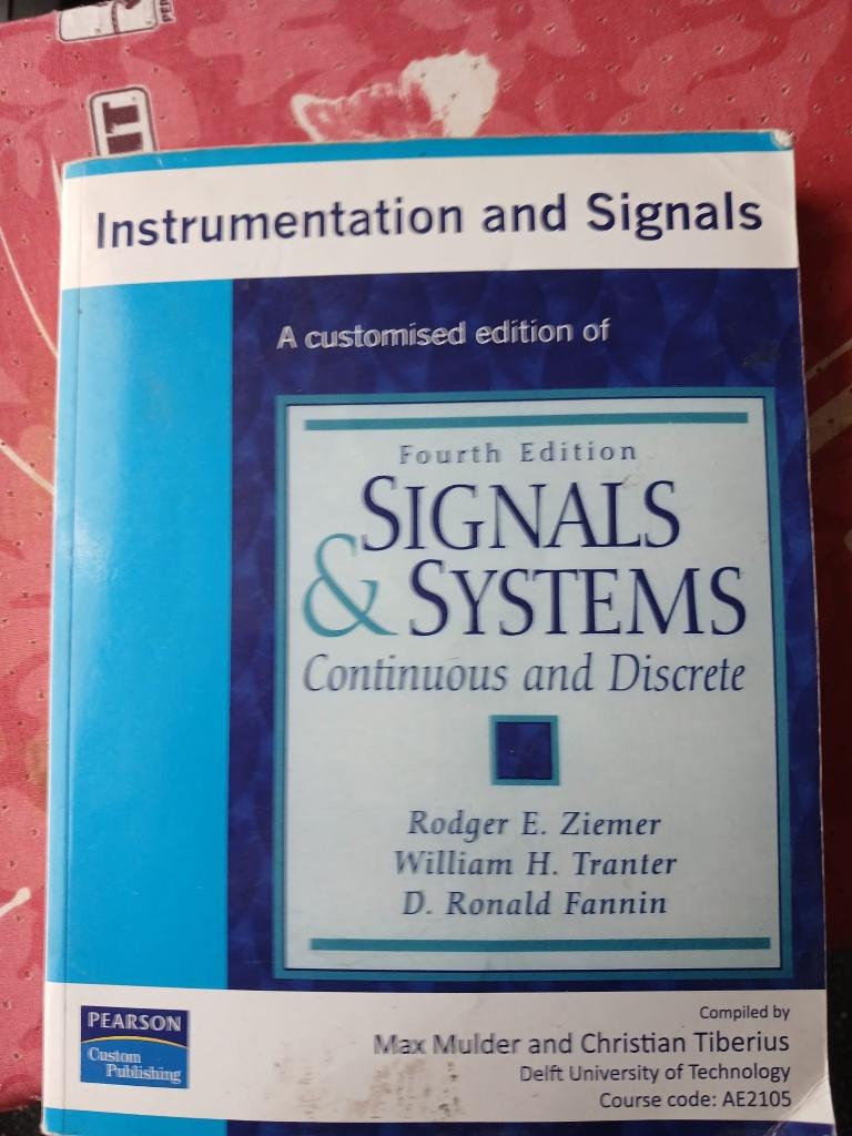 Signals en Systems (Course Instumentals and Signals), Boeken, Techniek, Ophalen of Verzenden, Gelezen, Geotechniek, Pearson