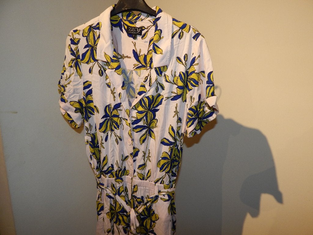 Zilch jumpsuit broekpak prachtige trendy print kleuren L, Maat 42/44 (L), Zo goed als nieuw, Zilch, Meerkleurig