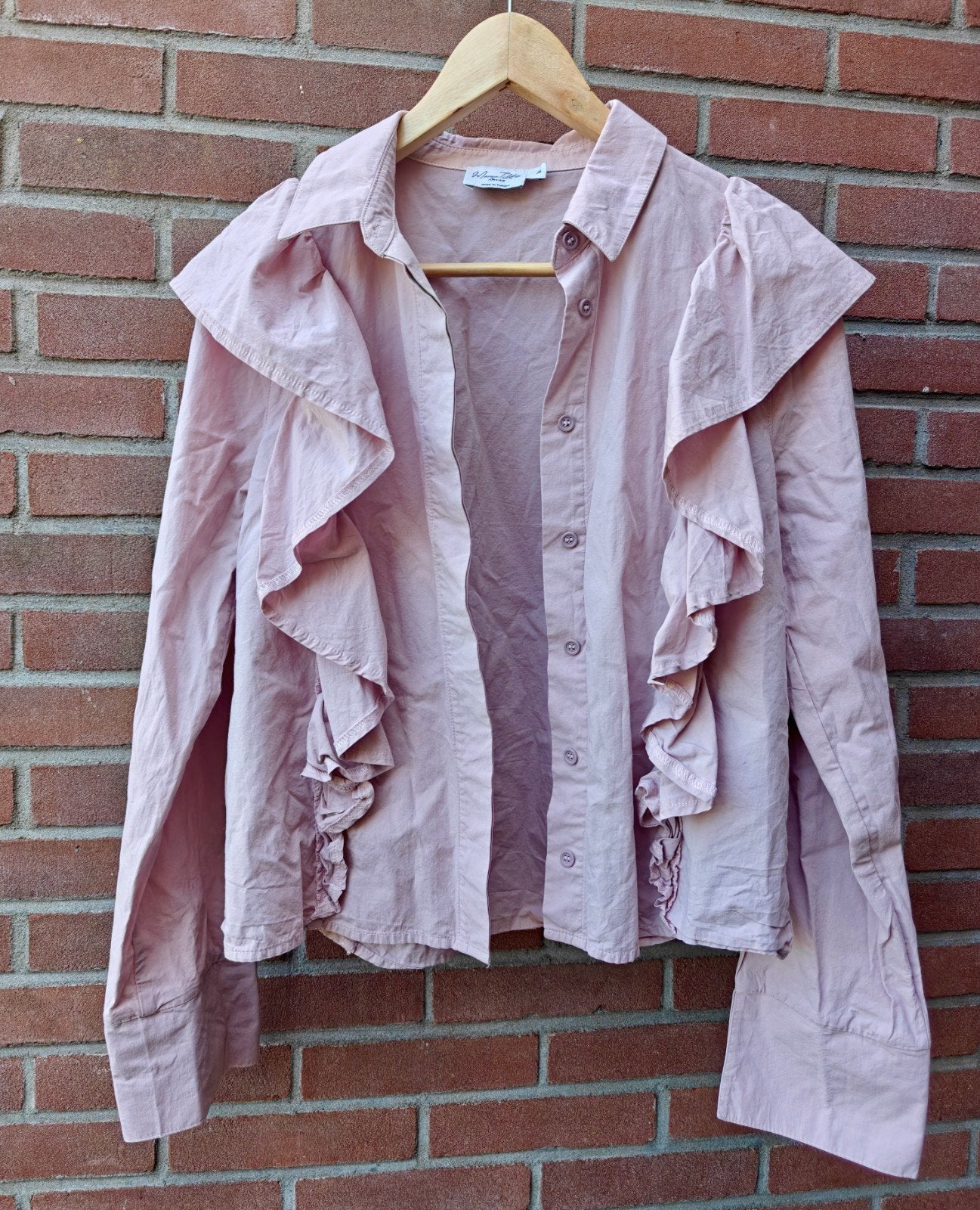 Manon Tilstra x NA-KD blouse maat 36 (S) - als nieuw!, NA-KD, Ophalen of Verzenden, Zo goed als nieuw, Roze