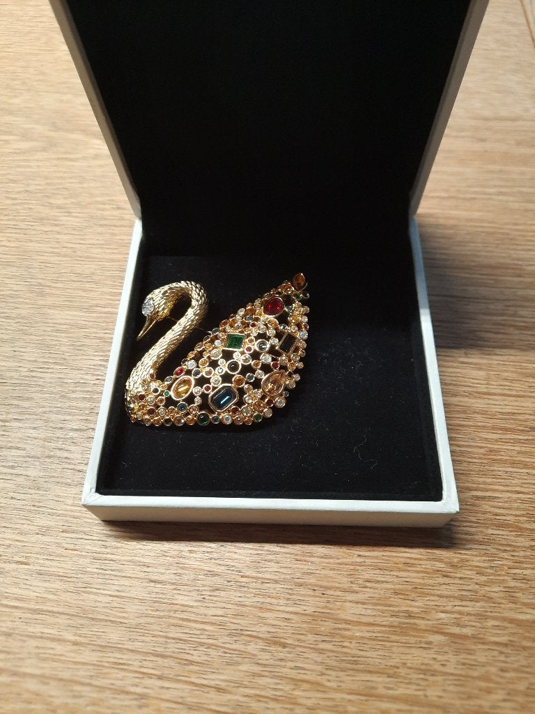 Swarovski. Broche van Zwaan., Verzamelen, Swarovski, Ophalen of Verzenden, Sieraad of Horloge