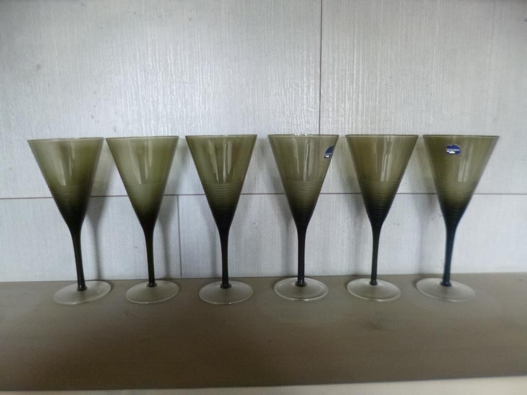 vintage glazen, Ophalen