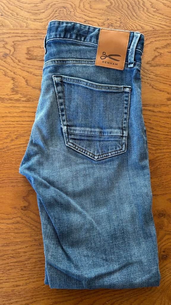 Denham Razor Slim Fit Jeans Maat 31/32, Verzenden, Zo goed als nieuw, Blauw, W32 (confectie 46) of kleiner