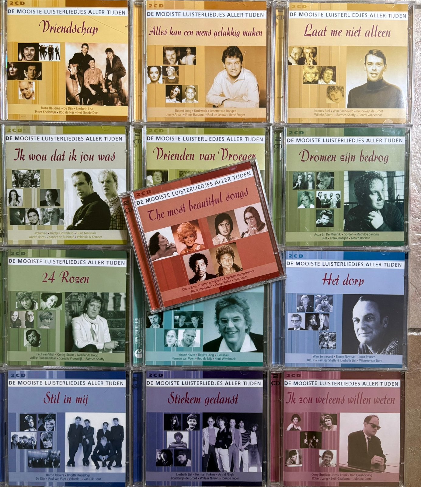 Serie De Mooiste Luisterliedjes aller tijden  13x 2cd, Cd's en Dvd's, Verzenden, Gebruikt, Nederlandstalig, Verzamelalbum