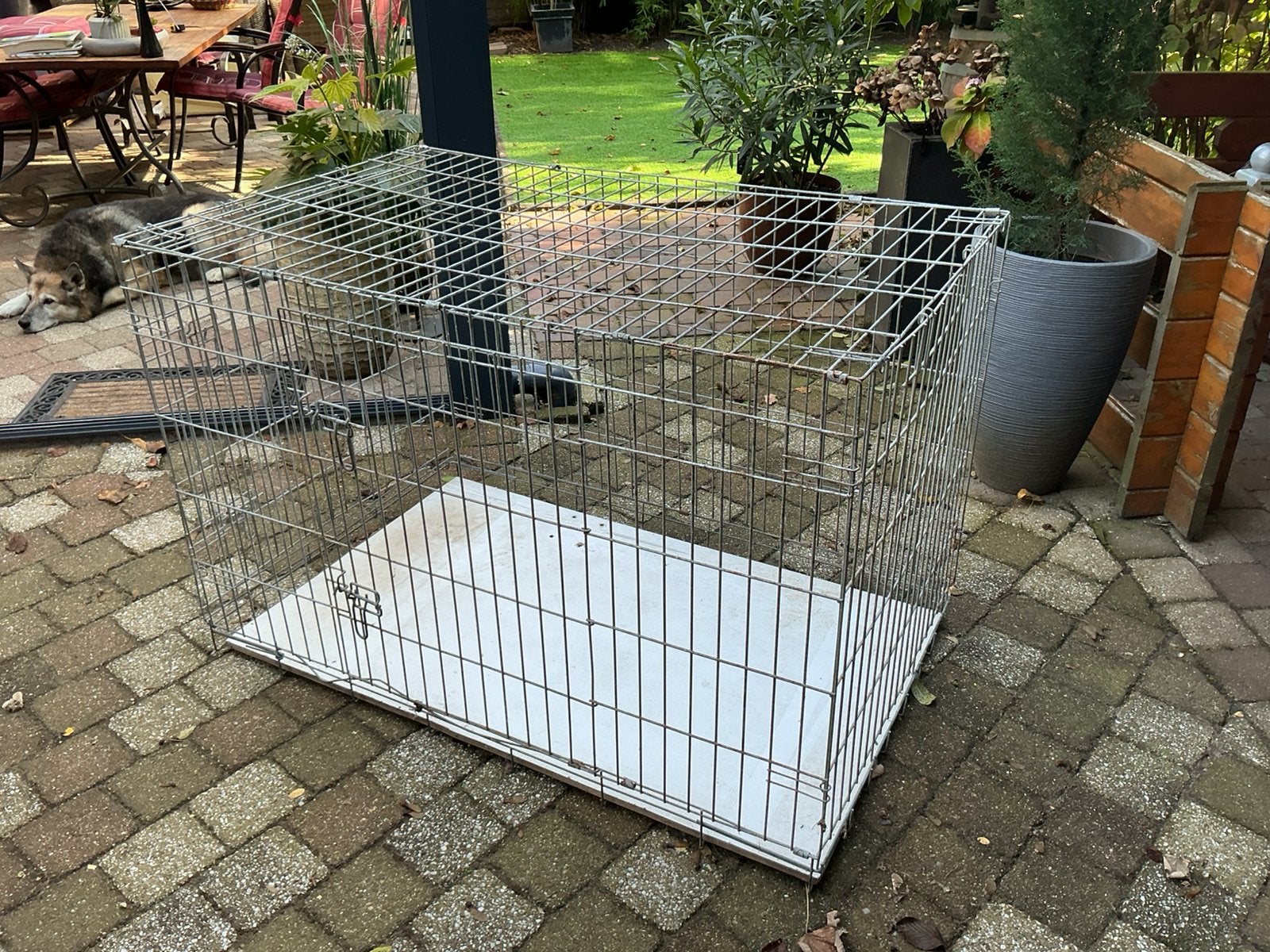 Hondenbench in gebruikte staat voor een grote hond., Dieren en Toebehoren, Ophalen, Gebruikt
