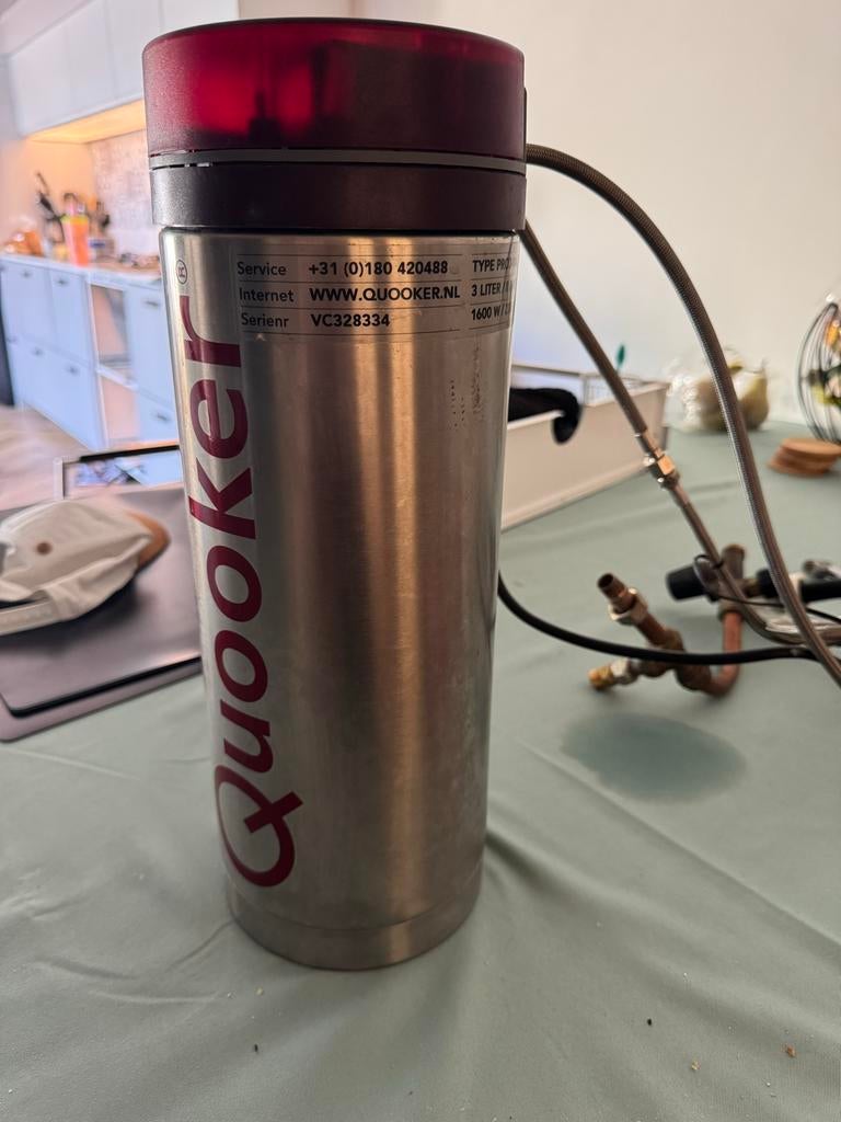 Quooker PRO3-VAQ kokendwaterreservoir met kraan, Ophalen, Zilver, Metaal, Overige merken