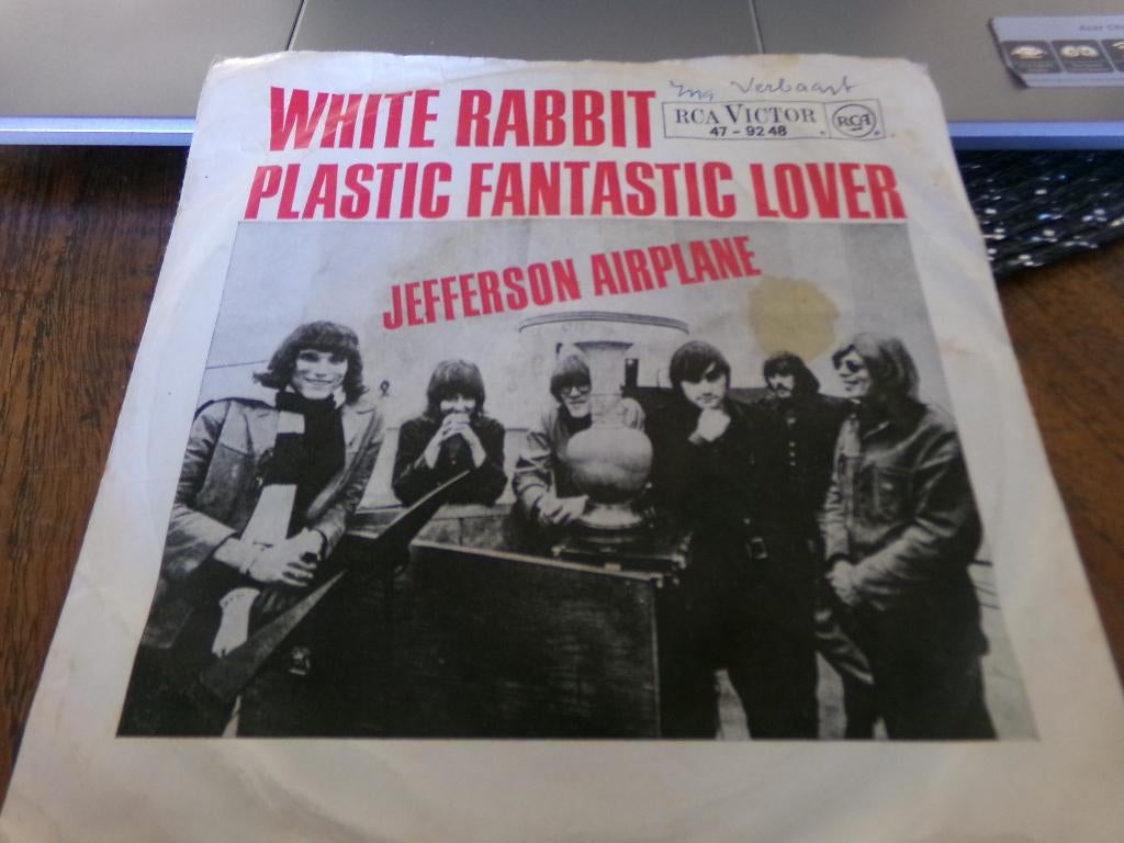 Topper -Jefferson Airplane –White Rabbit / Plastic Fantastic, Cd's en Dvd's, Vinyl Singles, Ophalen of Verzenden, 1960 - 1969