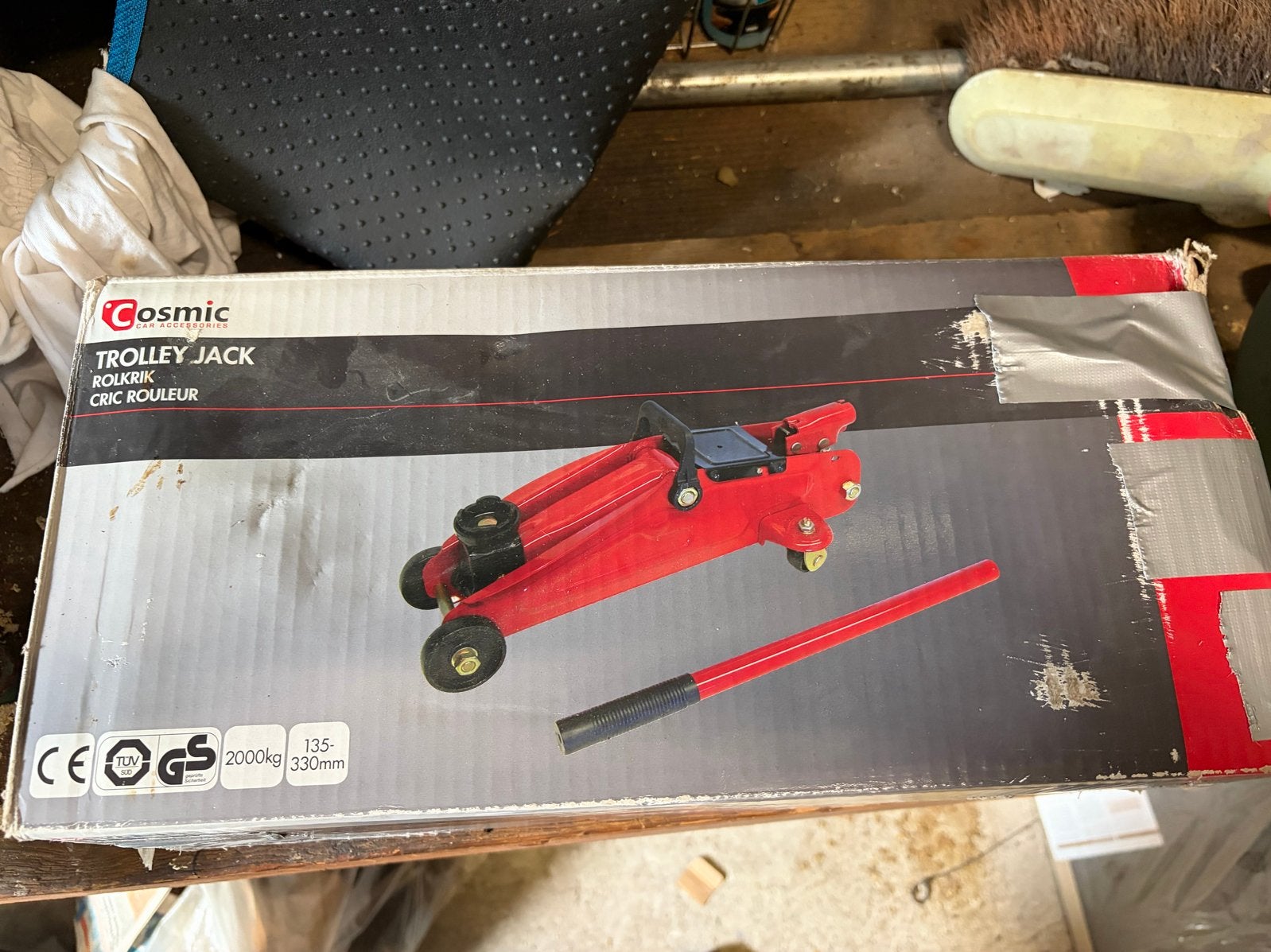 Cosmic Trolley Jack 2000kg -, Ophalen, Gebruikt, Hydraulisch, Garagekrik
