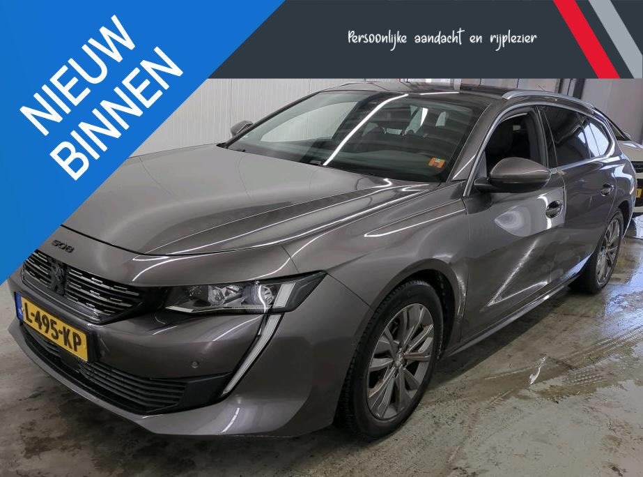 Peugeot 508 SW 1.2 Allure / 100% Onderhoud / Geen Import, Auto's, 745 kg, Gebruikt, 1199 cc, Leder en Stof