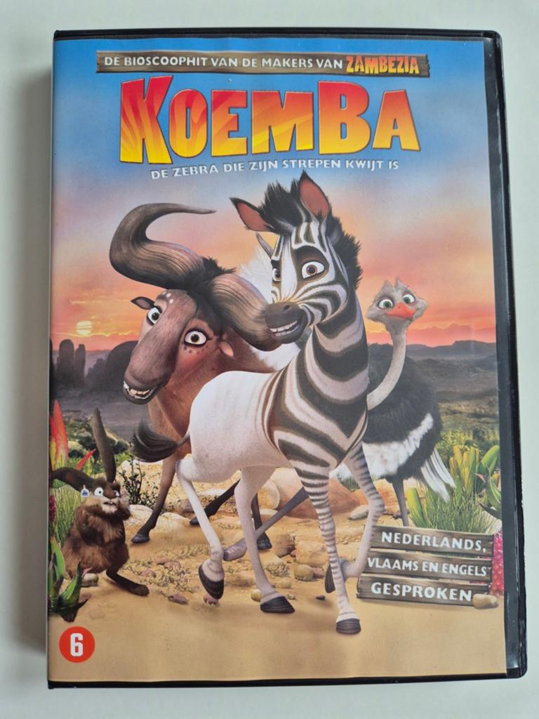 Koemba: De Zebra Die Zijn Strepen Kwijt Is  DVD, Avontuur, Ophalen of Verzenden, Zo goed als nieuw, Vanaf 6 jaar