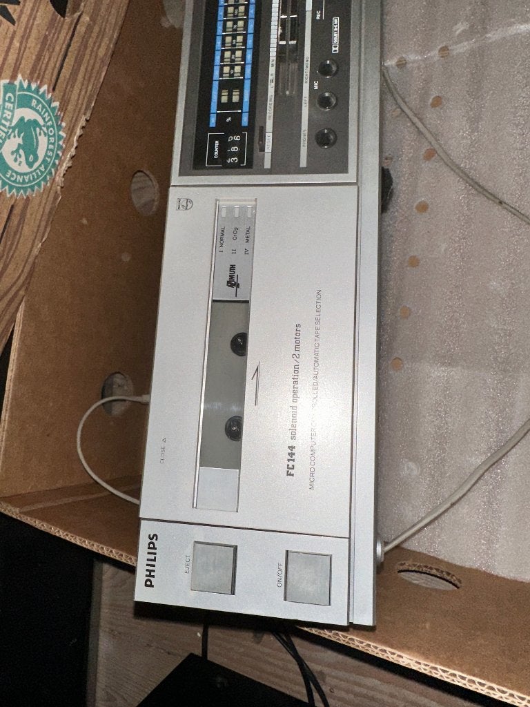 Philips cassettedeck FC 144, Audio, Tv en Foto, Ophalen of Verzenden, Enkel, Philips