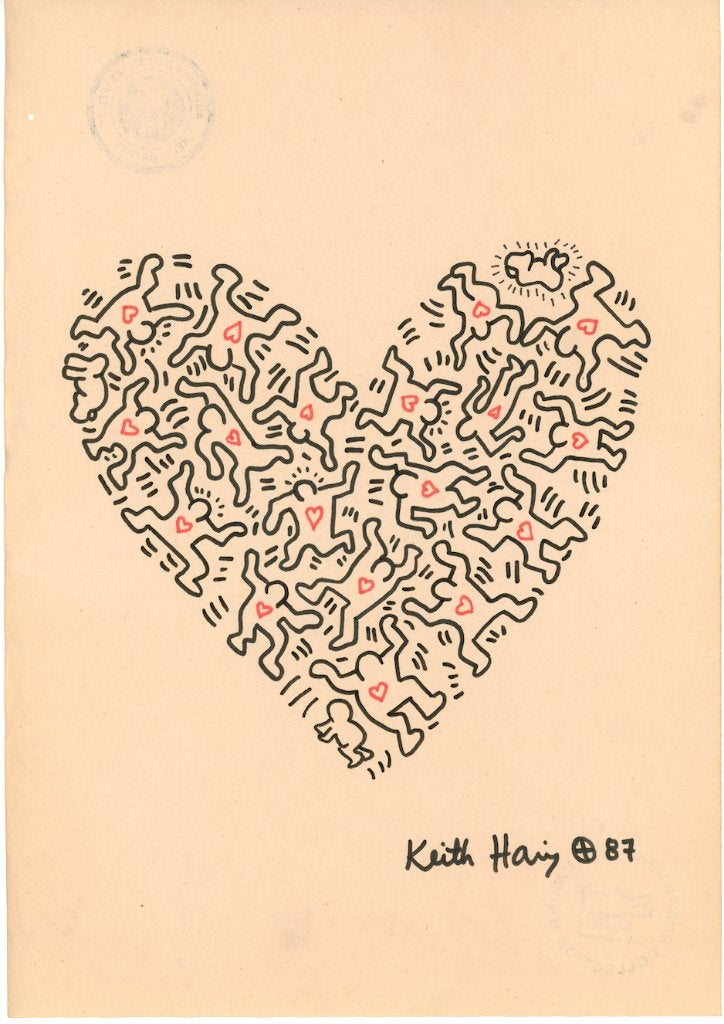 Keith Haring Artwork, Ophalen of Verzenden