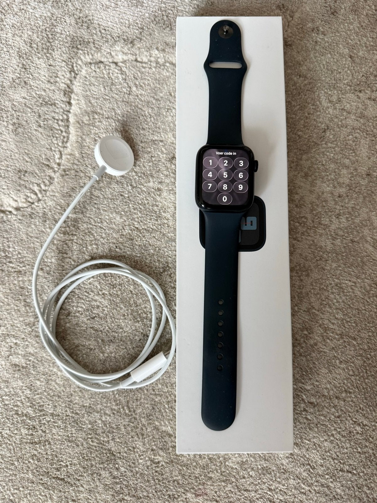 Apple Watch SE( 44mm) 2022, Afstand, Zwart, IOS, Ophalen of Verzenden