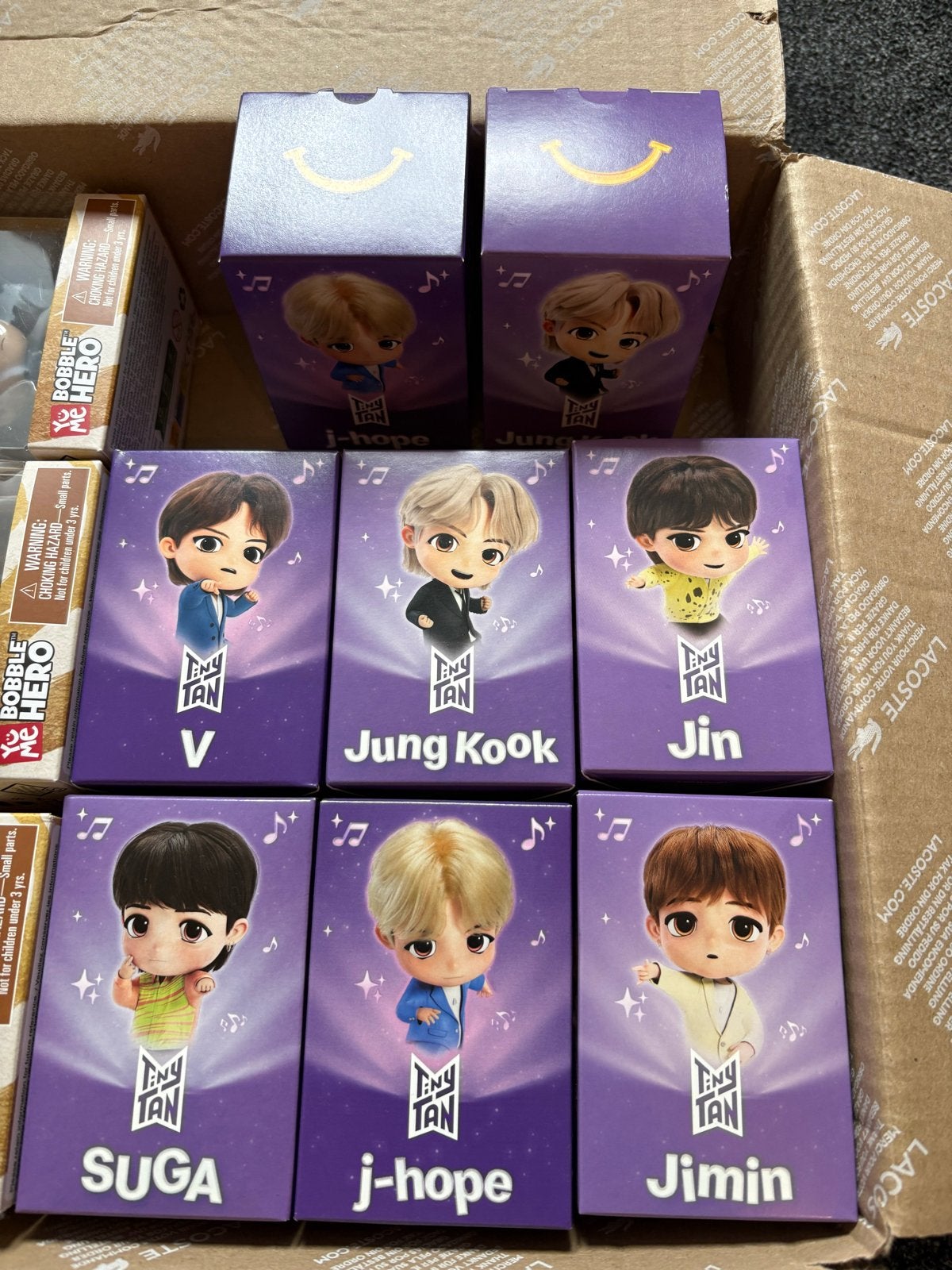 McDonald's BTS Tiny Tan poppetjes - bijna complete set, Verzamelen, Ophalen of Verzenden, Nieuw
