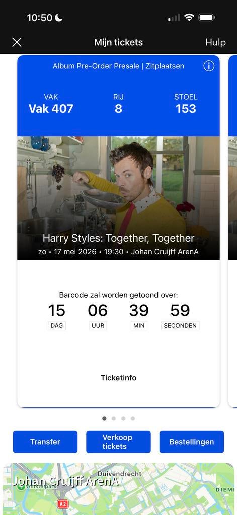 Harry styles tickets, Tickets en Kaartjes, Twee personen