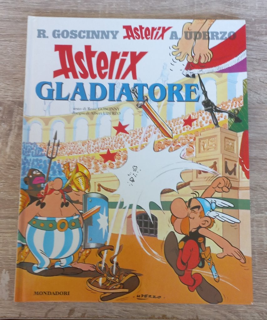 Asterix Gladiatore (als Gladiator, Italiaans hardcover), Boeken, Stripboeken, Eén stripboek, Ophalen of Verzenden, Zo goed als nieuw